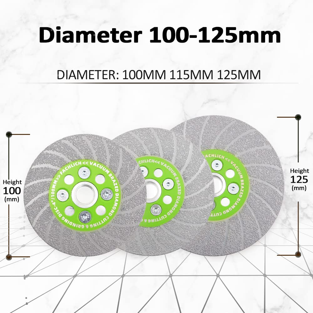 Ceramic Cutting Grinding Disc 4-1/2" Diamond Grinding Wheel for Beveling,Small Cuts,Grinding,Rounding Shaping Edges/Corners of Porcelain,Tile,Granite,Marble,Concrete