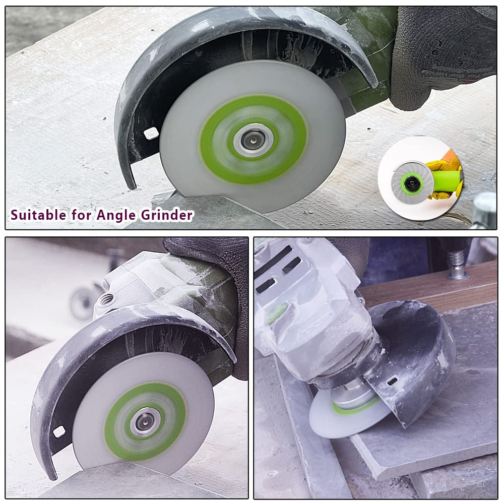 Ceramic Cutting Grinding Disc 4-1/2" Diamond Grinding Wheel for Beveling,Small Cuts,Grinding,Rounding Shaping Edges/Corners of Porcelain,Tile,Granite,Marble,Concrete