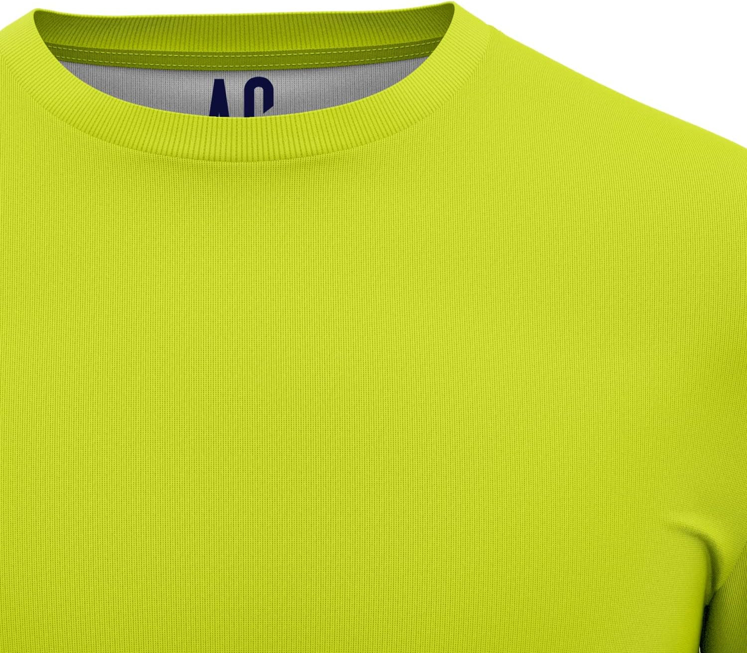 High Visibility Shirts for Men 100% Polyester UPF40+ Long Sleeve Safety Construction Work Shirts