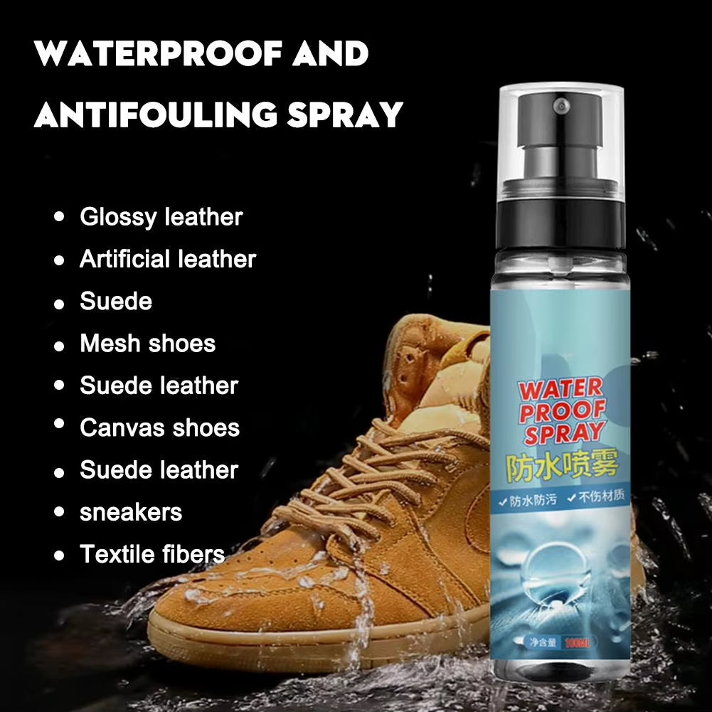 100Ml Rain and Stain Spray Hightech Protector Spray Spray Protector Leather Waterproof Waterproofing Suede Spray Shoe Waterproof