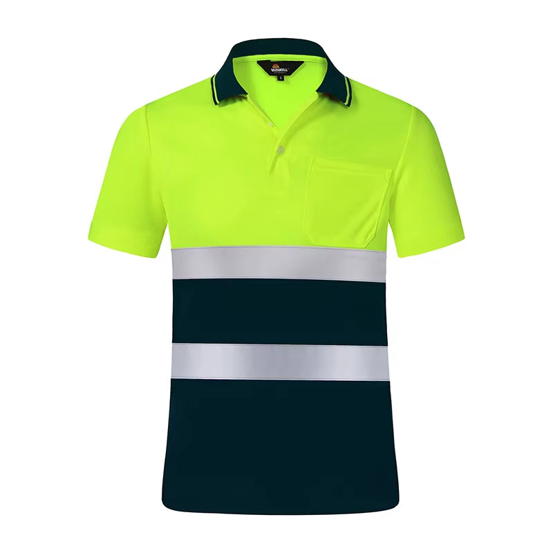 Reflective T Shirt Men High Visibility Reflective Safety Shirt Hi Vis Workwear Clothes Work Shop Shirt Men Mechanic
