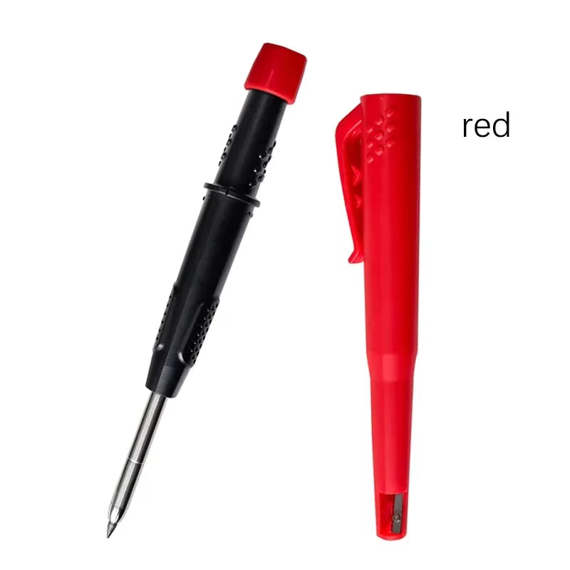 New 2-In-1 Solid Carpenter Pencils with Sharpener Carpenter 2.8Mm Solid Mechanical Pencils Marking Tools Construction/Carpenters