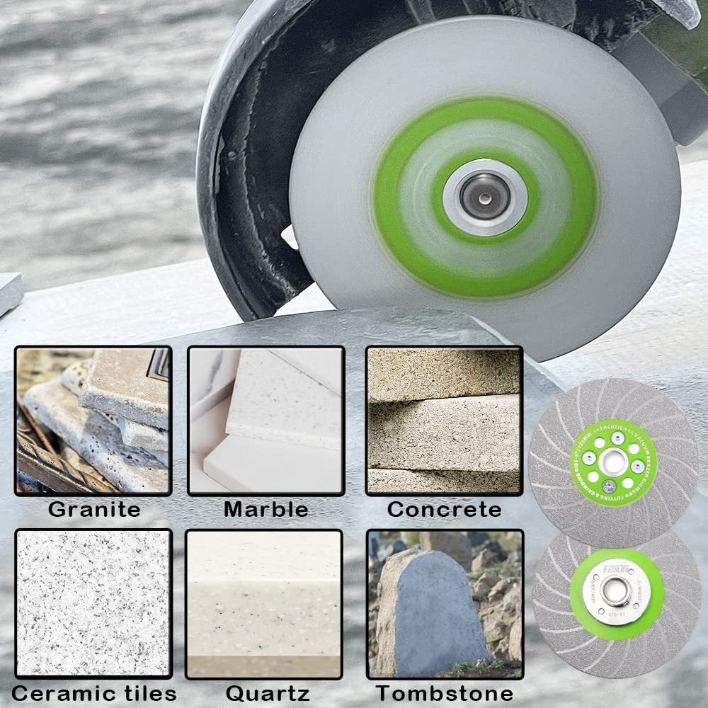 Ceramic Cutting Grinding Disc 4-1/2" Diamond Grinding Wheel for Beveling,Small Cuts,Grinding,Rounding Shaping Edges/Corners of Porcelain,Tile,Granite,Marble,Concrete