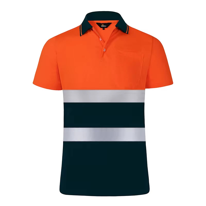 Reflective T Shirt Men High Visibility Reflective Safety Shirt Hi Vis Workwear Clothes Work Shop Shirt Men Mechanic