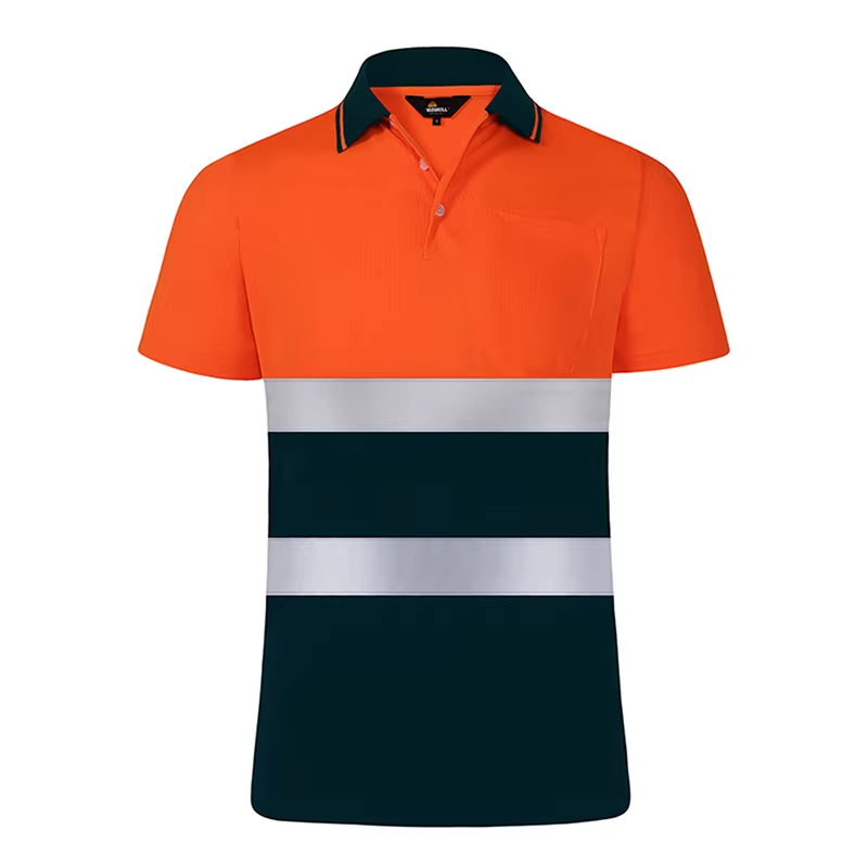 Reflective T Shirt Men High Visibility Reflective Safety Shirt Hi Vis Workwear Clothes Work Shop Shirt Men Mechanic