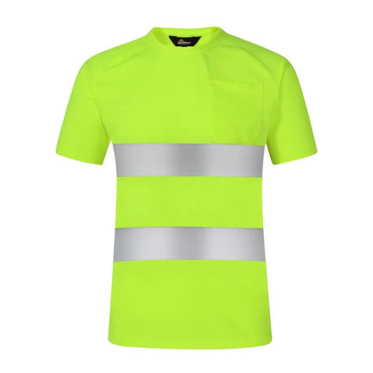 Reflective T Shirt Men High Visibility Reflective Safety Shirt Hi Vis Workwear Clothes Work Shop Shirt Men Mechanic